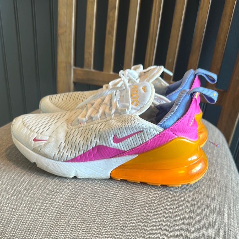 Nike Women's Athletic Shoes - White, Pink, Orange